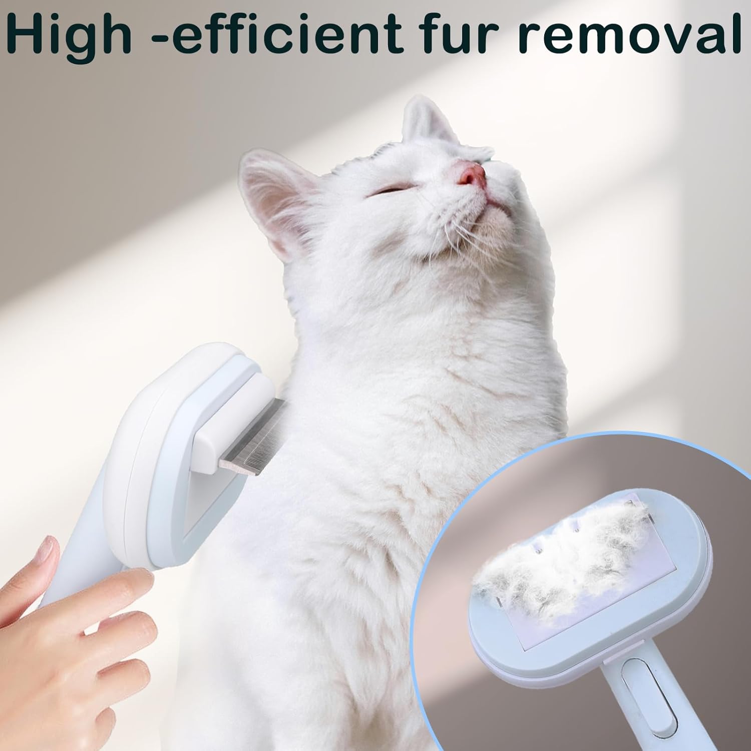 KFX-5628861 5-in-1 Pet Grooming Kit for Cats and Dogs - Slicker Brush, Undercoat Rake, Massage Brush, and Deshedding Comb