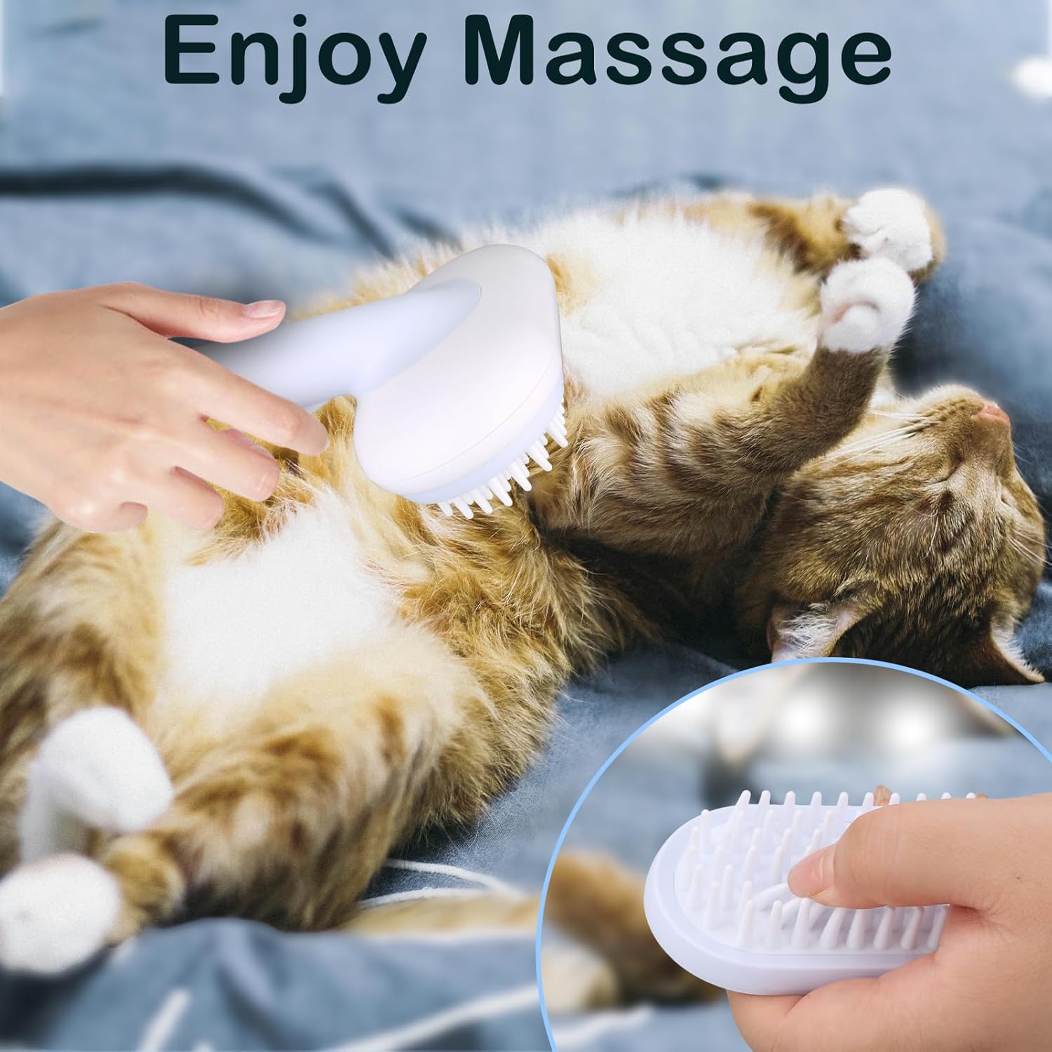 KFX-5628861 5-in-1 Pet Grooming Kit for Cats and Dogs - Slicker Brush, Undercoat Rake, Massage Brush, and Deshedding Comb