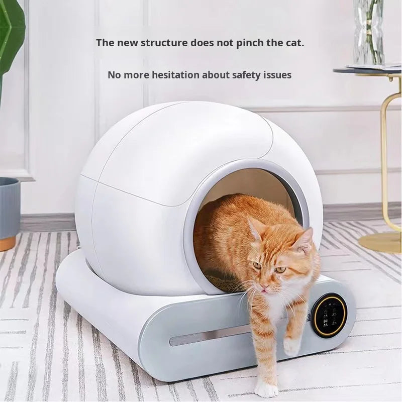KFX-562899 Smart Automatic 65L Eco-Friendly Cat Litter Box with Deodorizing Feature