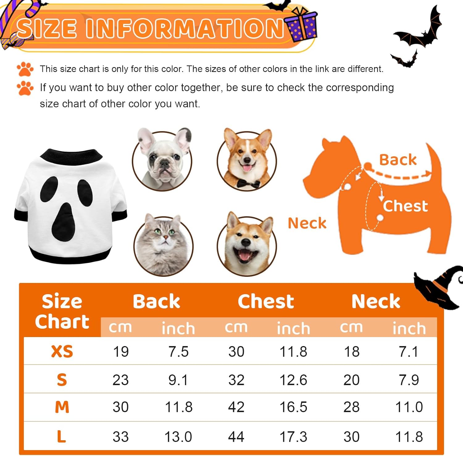 KFX-5631165 Lightweight Halloween Skeleton Costume Sweatshirt for Dogs and Cats - Perfect for Parties and Outdoor Fun