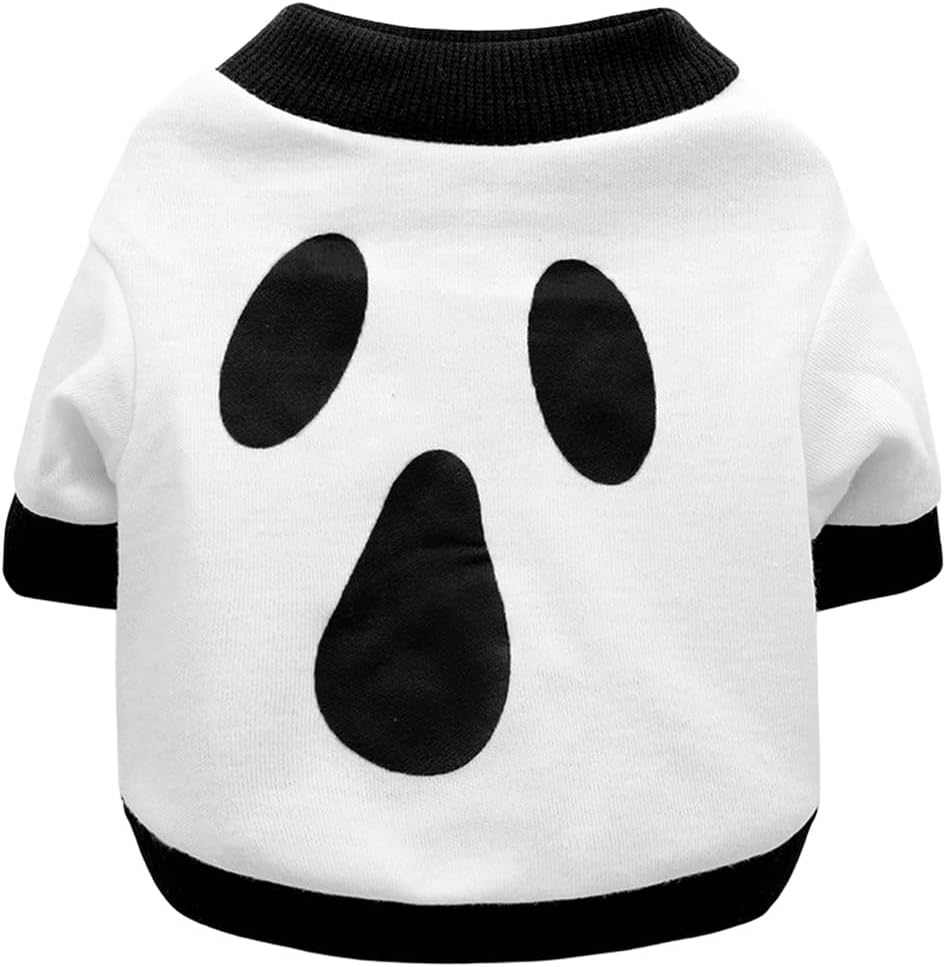KFX-5631165 Lightweight Halloween Skeleton Costume Sweatshirt for Dogs and Cats - Perfect for Parties and Outdoor Fun