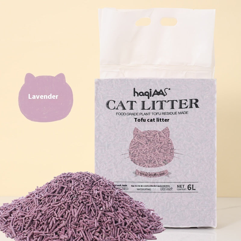 KFX-5631421 Eco-Friendly Cat Litter with Green Tea - 6L Plant-Based Formula