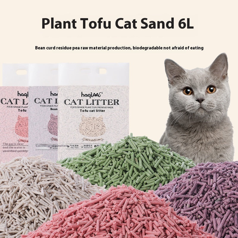 KFX-5631421 Eco-Friendly Cat Litter with Green Tea - 6L Plant-Based Formula