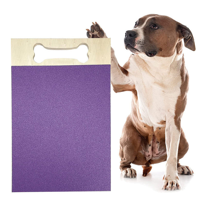 KFX-5631549 Wooden Square Pet Scratch Board for Dogs - Available in Black, Green, and Purple