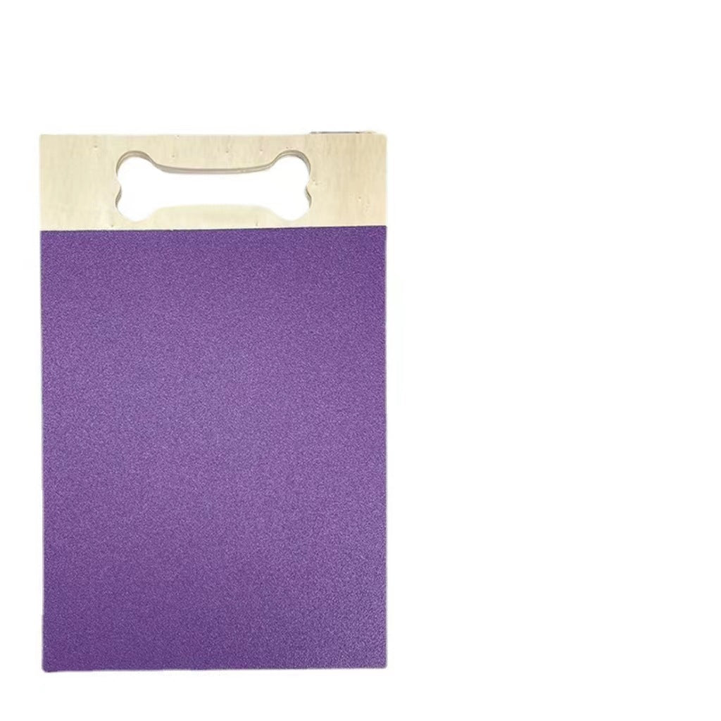 KFX-5631549 Wooden Square Pet Scratch Board for Dogs - Available in Black, Green, and Purple