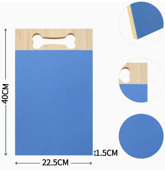 KFX-5631549 Wooden Square Pet Scratch Board for Dogs - Available in Black, Green, and Purple