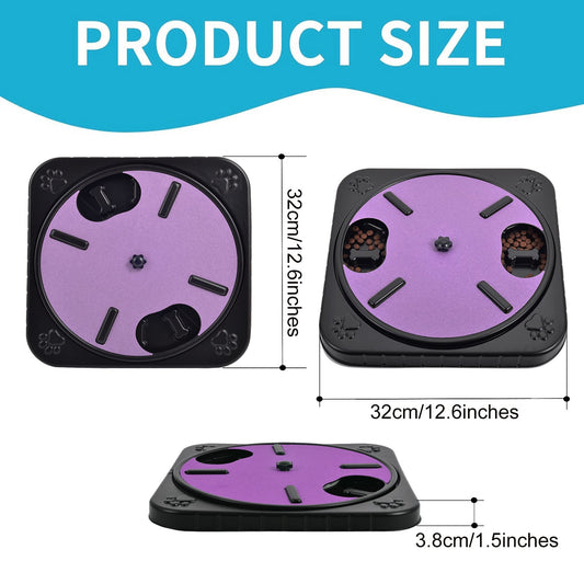KFX-5632189 Dog Scratching and Slow-Feeding Board with Nail File and Interactive Toy