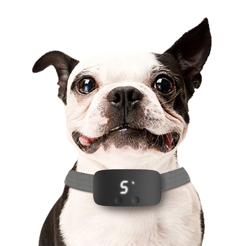 KFX-5634621 Rechargeable Waterproof Dog Bark Control Collar with Nylon Belt and USB Cable