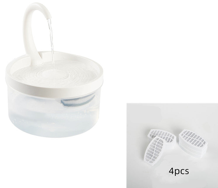 KFX-5637181 2L USB Cat Drinking Fountain - Food Grade Safe Plastic Water Dispenser