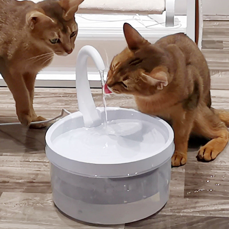 KFX-5637181 2L USB Cat Drinking Fountain - Food Grade Safe Plastic Water Dispenser