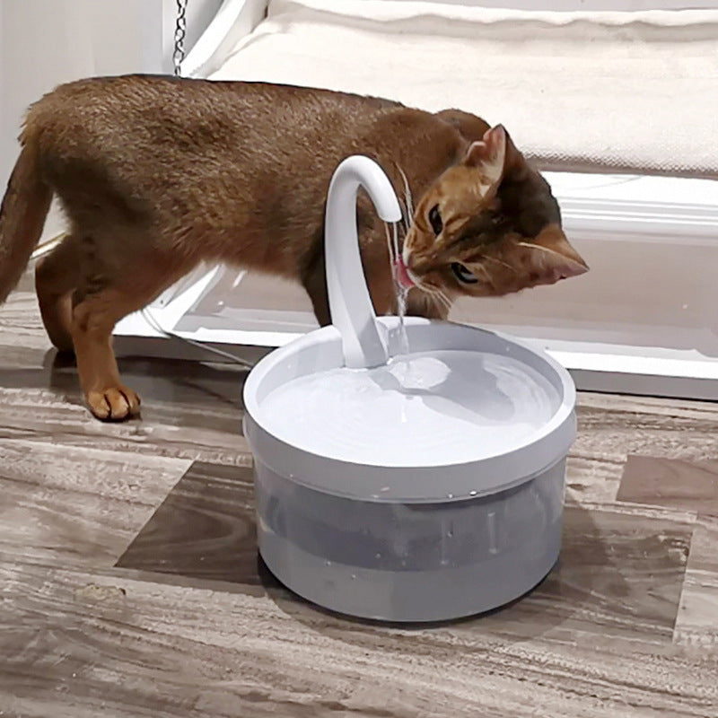 KFX-5637181 2L USB Cat Drinking Fountain - Food Grade Safe Plastic Water Dispenser