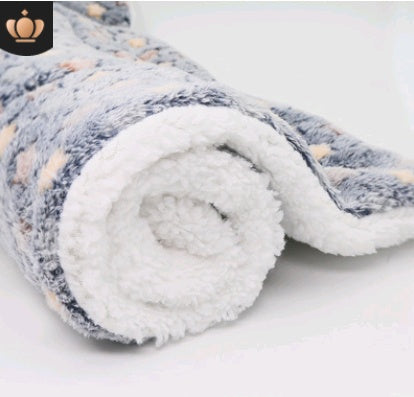 KFX-5637949 Cozy Coral Cashmere Pet Blanket Mat for Cats and Dogs