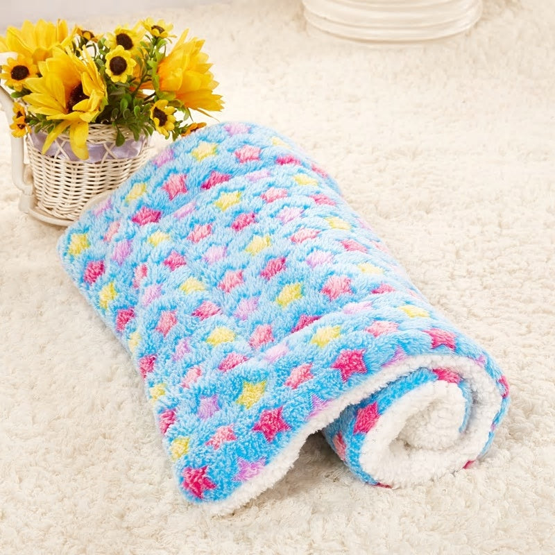 KFX-5637949 Cozy Coral Cashmere Pet Blanket Mat for Cats and Dogs
