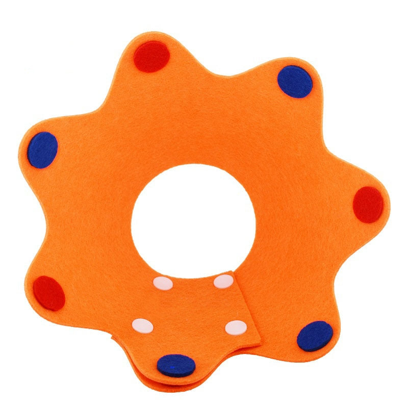 KFX-5639101 Adjustable Lightweight Postoperative Recovery Cat Collar - Color Matching, Suitable for All Seasons
