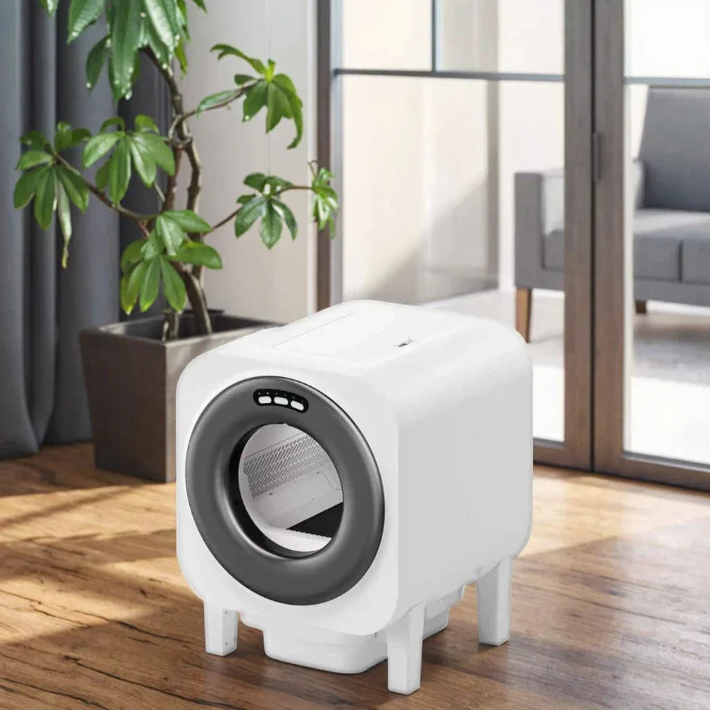 KFX-564051 Smart Automatic Self-Cleaning Cat Litter Box with Health Monitoring and Large Capacity for Multiple Cats