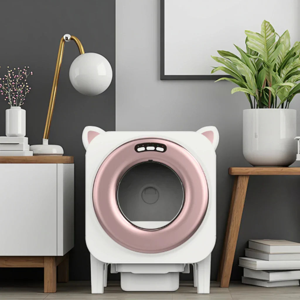 KFX-564051 Smart Automatic Self-Cleaning Cat Litter Box with Health Monitoring and Large Capacity for Multiple Cats