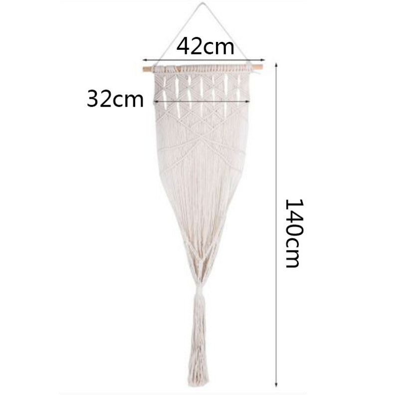 KFX-5640765 Handmade Macrame Pet Swing Cage for Indoor and Outdoor Use, Ideal for Bedrooms and Living Spaces