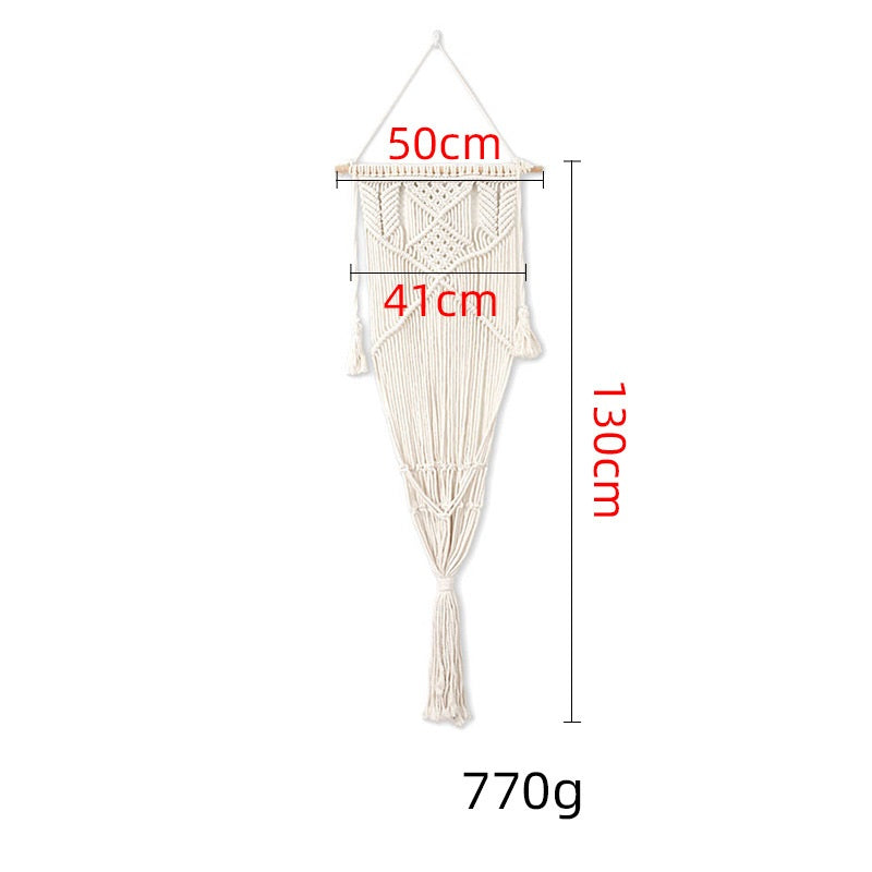 KFX-5640765 Handmade Macrame Pet Swing Cage for Indoor and Outdoor Use, Ideal for Bedrooms and Living Spaces