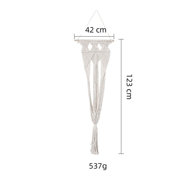 KFX-5640765 Handmade Macrame Pet Swing Cage for Indoor and Outdoor Use, Ideal for Bedrooms and Living Spaces