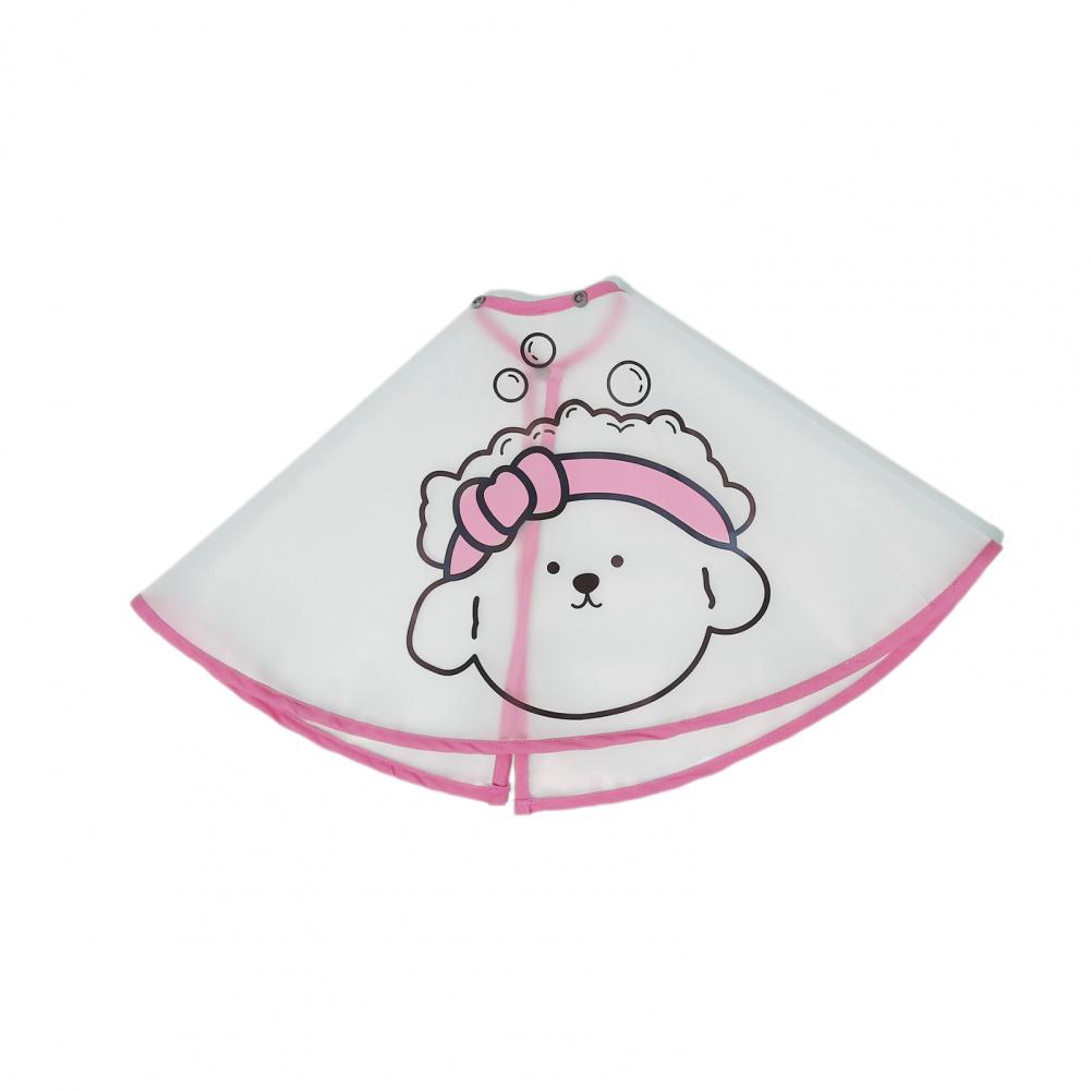 KFX-5641661 Adjustable Waterproof Pet Haircut Cape with Cartoon Print for Grooming and Protection