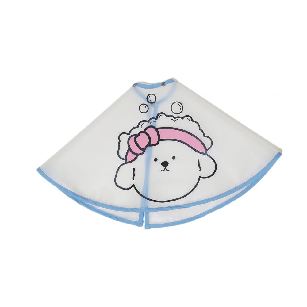 KFX-5641661 Adjustable Waterproof Pet Haircut Cape with Cartoon Print for Grooming and Protection