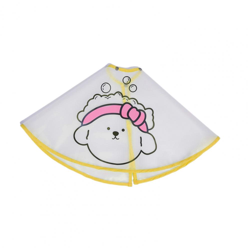 KFX-5641661 Adjustable Waterproof Pet Haircut Cape with Cartoon Print for Grooming and Protection