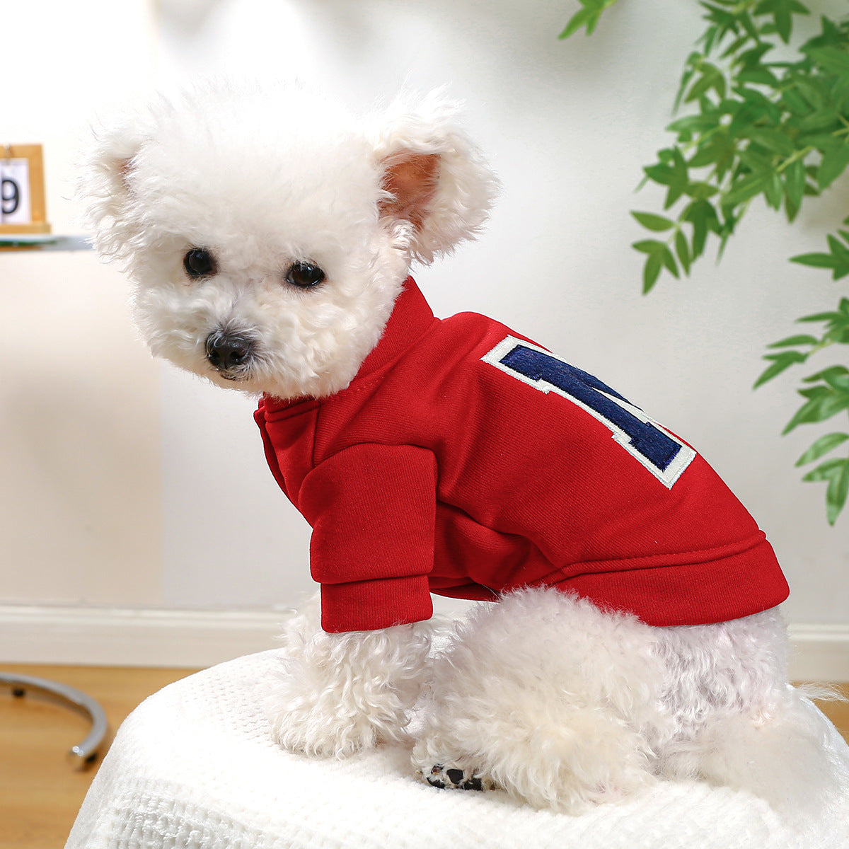KFX-5642173 Cozy Polyester Dog Hoodie for Autumn and Winter - Available in Multiple Sizes and Colors