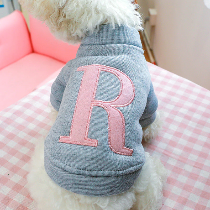 KFX-5642173 Cozy Polyester Dog Hoodie for Autumn and Winter - Available in Multiple Sizes and Colors