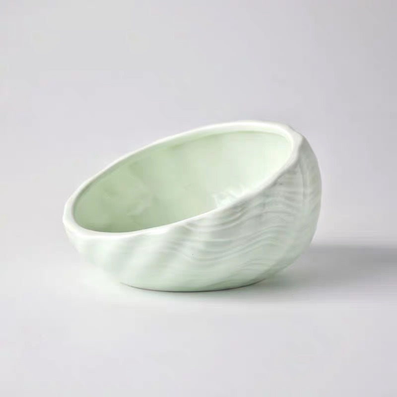 KFX-5643069 Ceramic Pet Bowl with Rack for Cats and Dogs