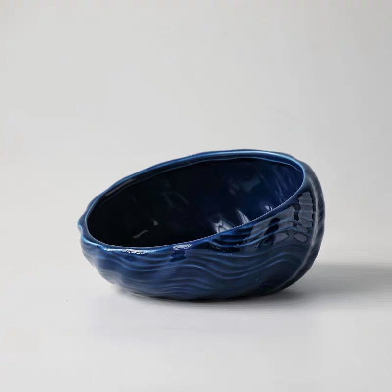 KFX-5643069 Ceramic Pet Bowl with Rack for Cats and Dogs