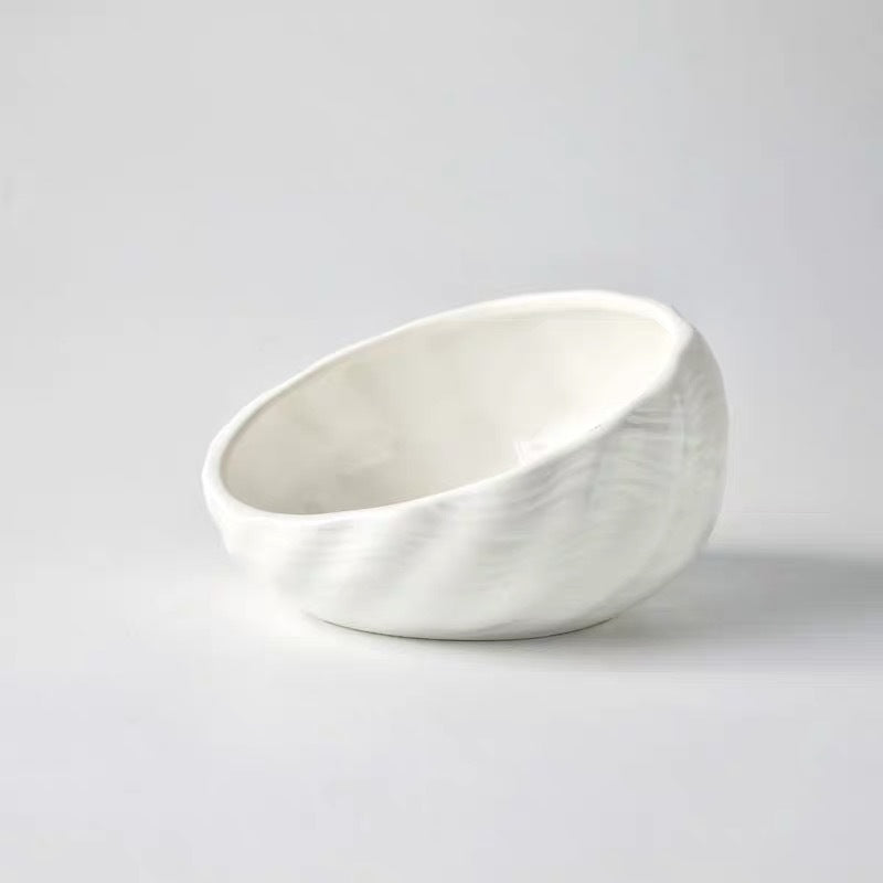 KFX-5643069 Ceramic Pet Bowl with Rack for Cats and Dogs
