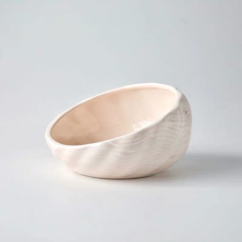 KFX-5643069 Ceramic Pet Bowl with Rack for Cats and Dogs