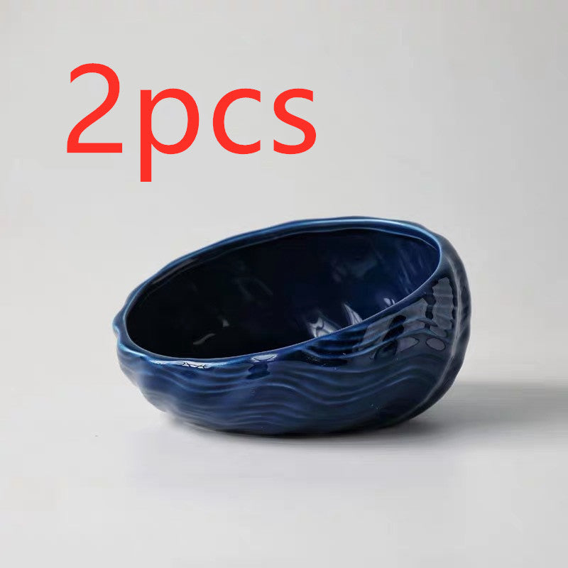 KFX-5643069 Ceramic Pet Bowl with Rack for Cats and Dogs