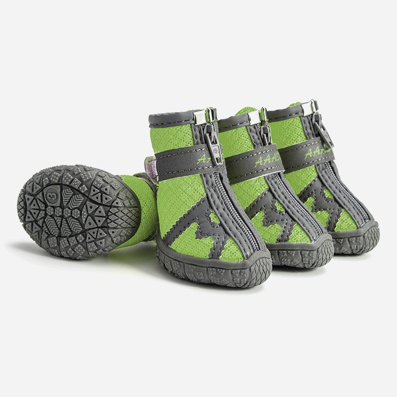 KFX-5643709 Waterproof Non-Slip Dog Rain Boots - Breathable and Comfortable with Stylish Design