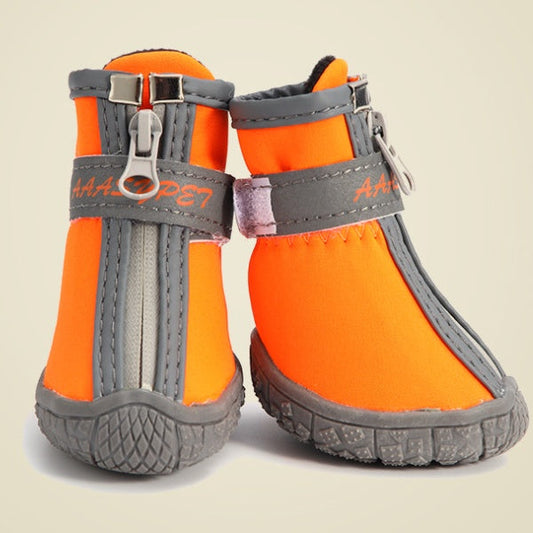 KFX-5643709 Waterproof Non-Slip Dog Rain Boots - Breathable and Comfortable with Stylish Design