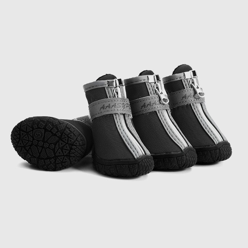 KFX-5643709 Waterproof Non-Slip Dog Rain Boots - Breathable and Comfortable with Stylish Design