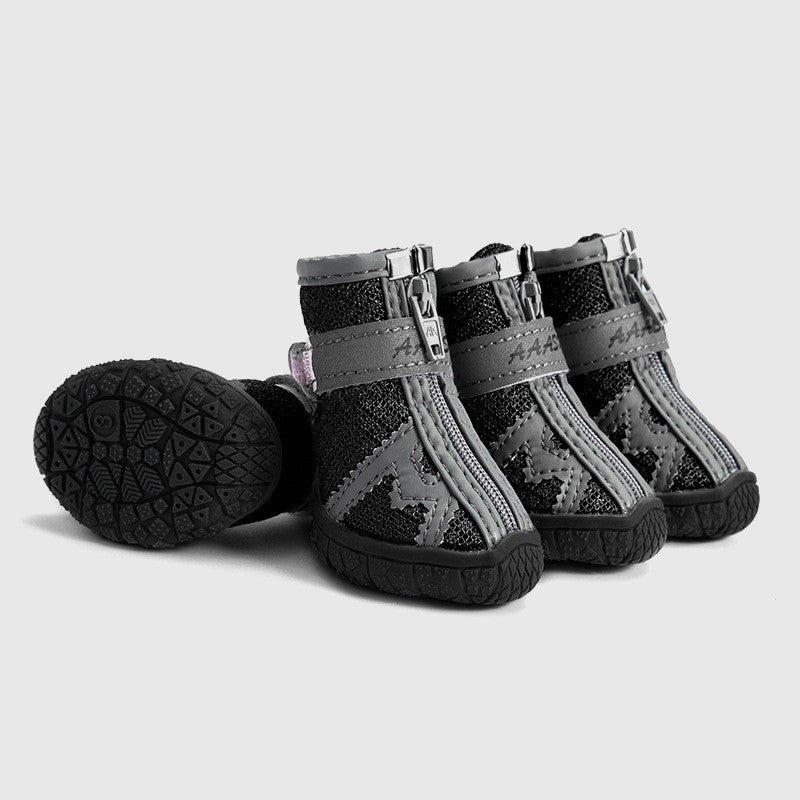 KFX-5643709 Waterproof Non-Slip Dog Rain Boots - Breathable and Comfortable with Stylish Design