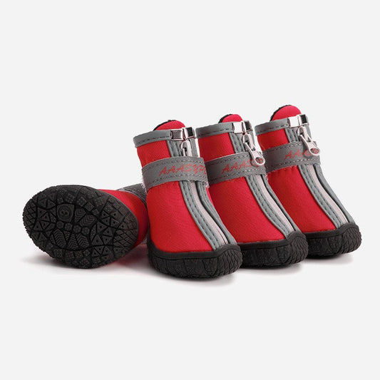 KFX-5643709 Waterproof Non-Slip Dog Rain Boots - Breathable and Comfortable with Stylish Design