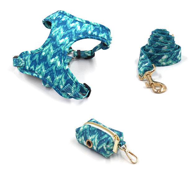 KFX-5646141 Collar and Leash Set with Bow Knot and Waste Bag for Dogs