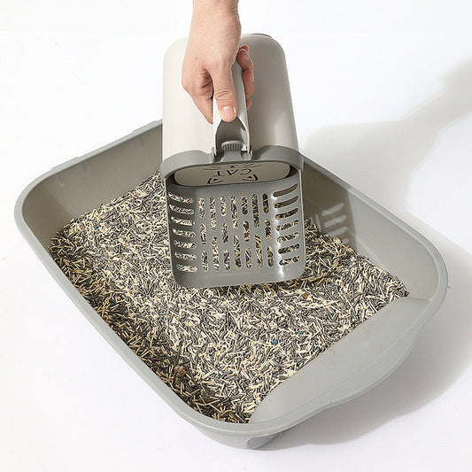 KFX-5647677 Integrated Cat Litter Scoop and Storage Box for Easy Cleaning