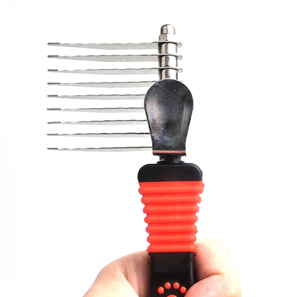 KFX-5648445 Stainless Steel Pet Comb for Long and Curly Dog Hair Care