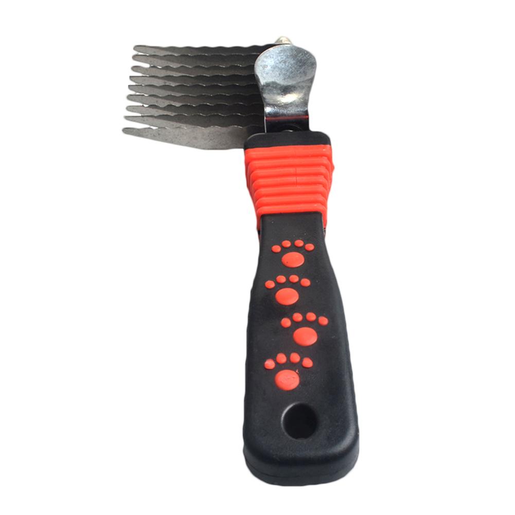 KFX-5648445 Stainless Steel Pet Comb for Long and Curly Dog Hair Care