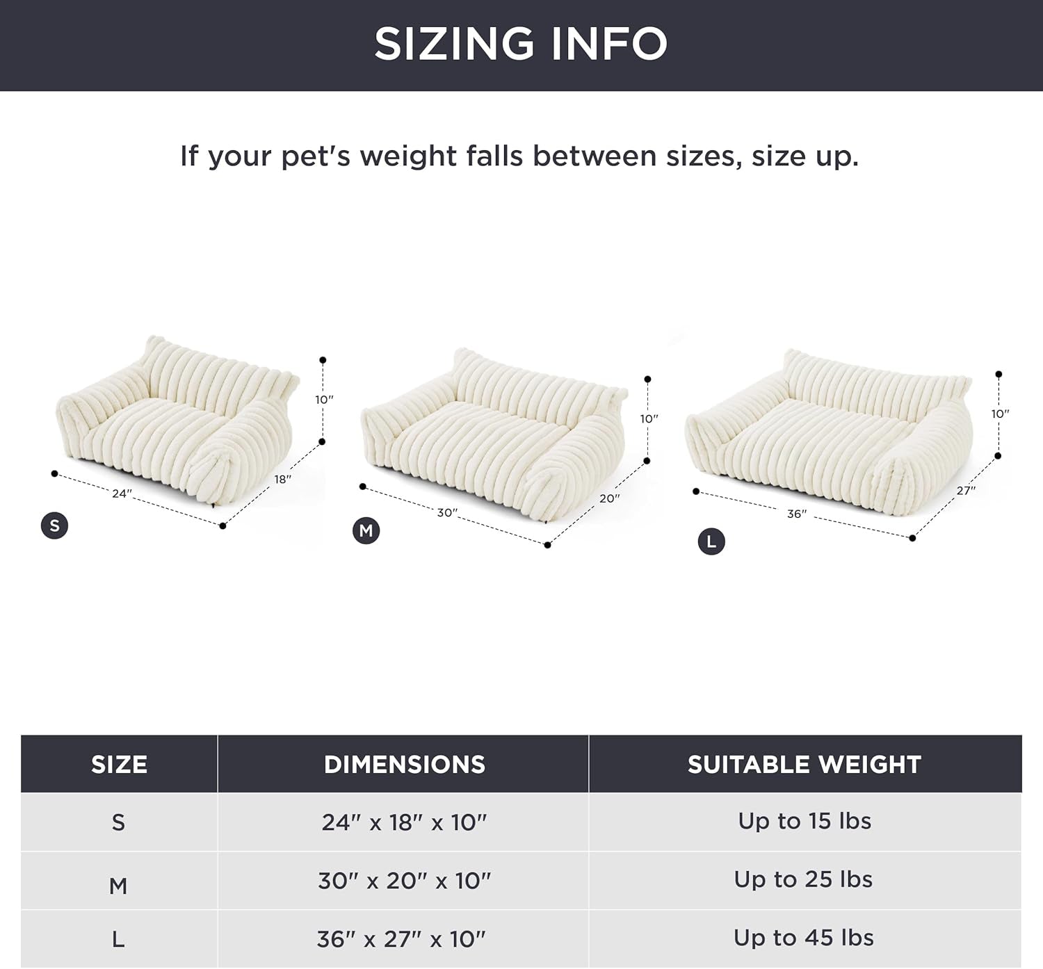 KFX-5650109 Fluffy Cat Couch Bed for Pets - Soft Corduroy Fleece with Supportive Three-Sided Design