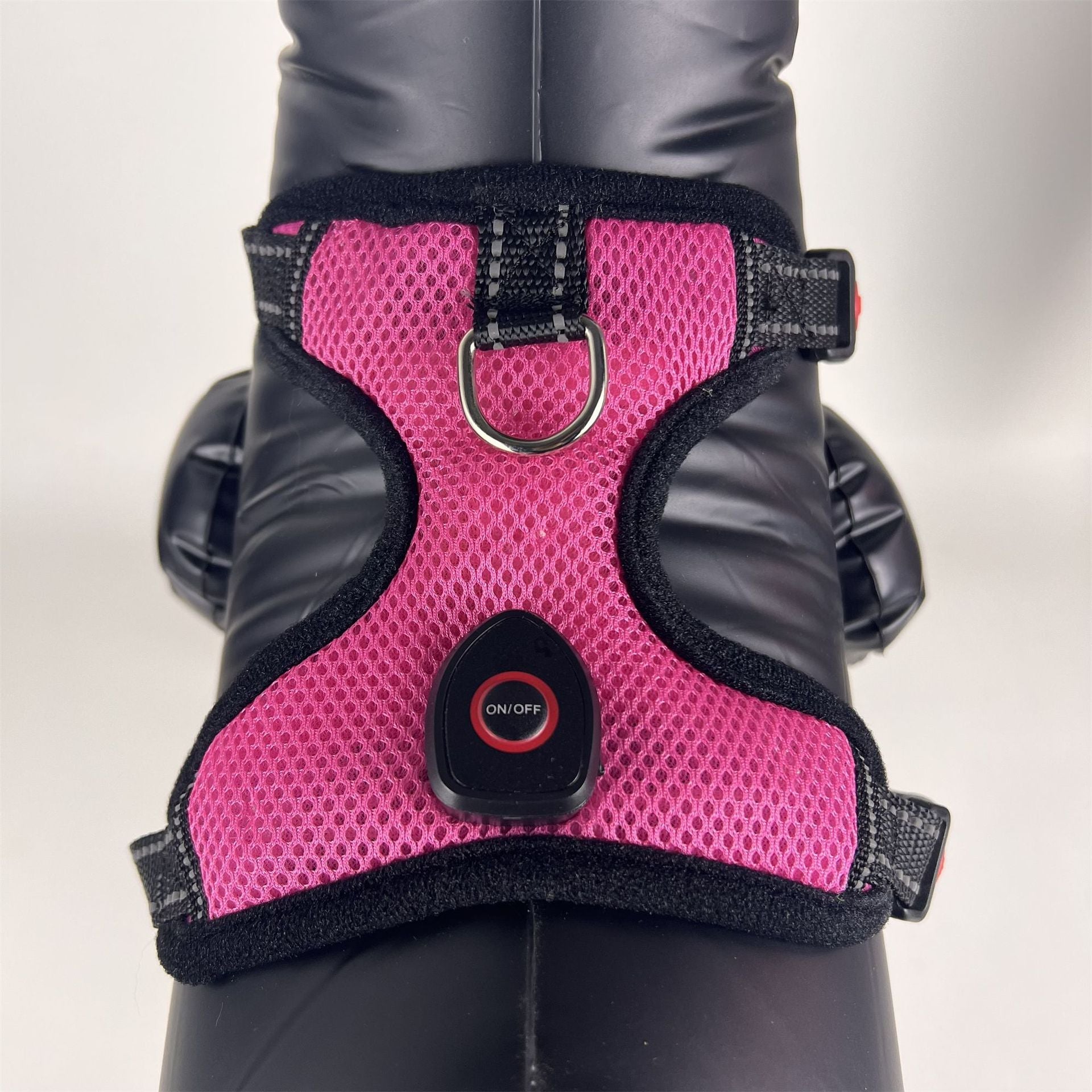KFX-5651901 LED Luminous Pet Harness with USB Rechargeable Chest Strap - Available in Blue, Green, and Pink