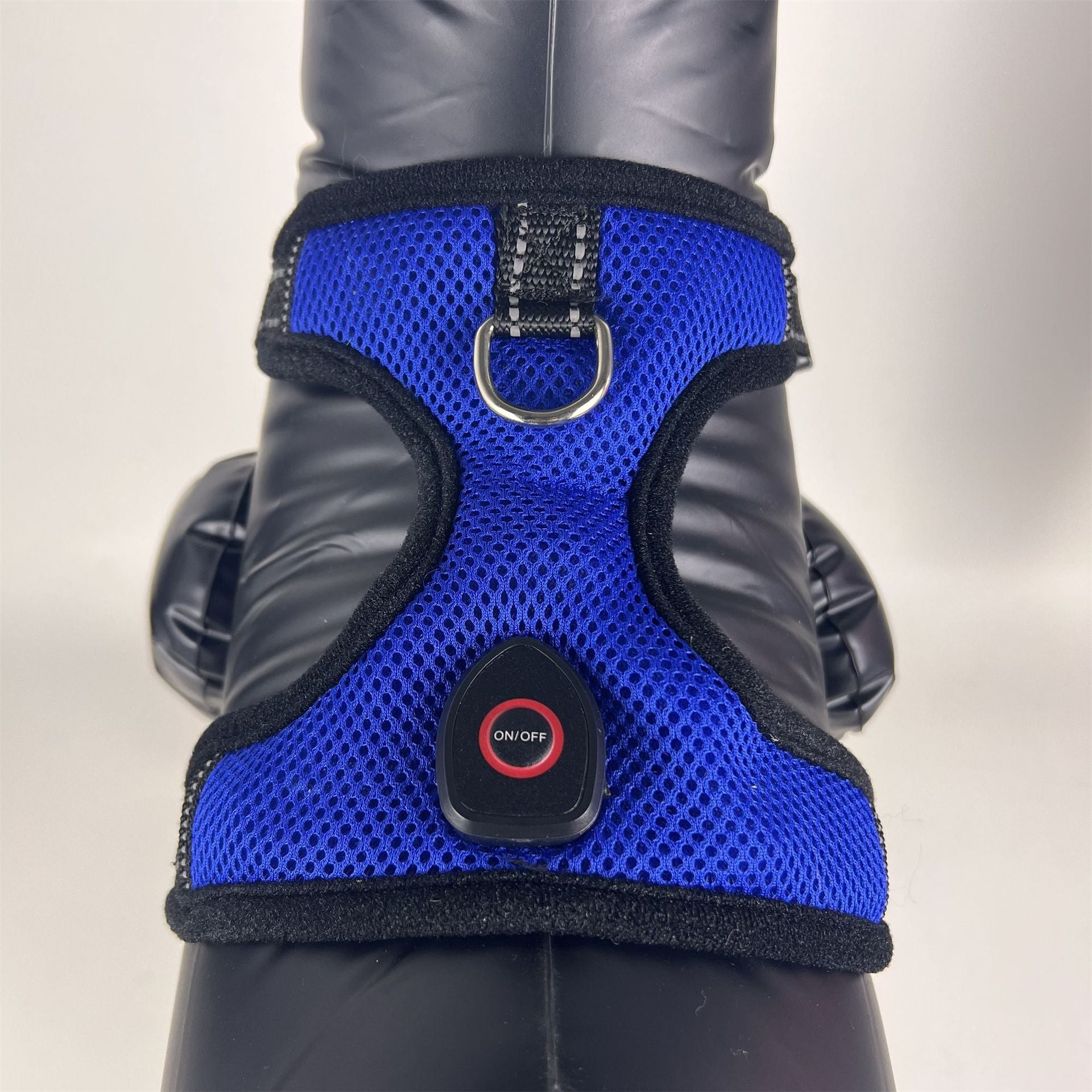 KFX-5651901 LED Luminous Pet Harness with USB Rechargeable Chest Strap - Available in Blue, Green, and Pink