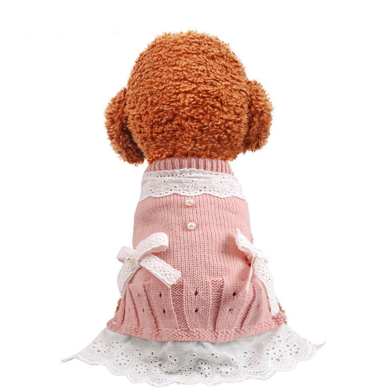 KFX-5653181 Princess Style Wool Skirt for Dogs in Acrylic Fiber - Comfortable and Stylish Dog Apparel