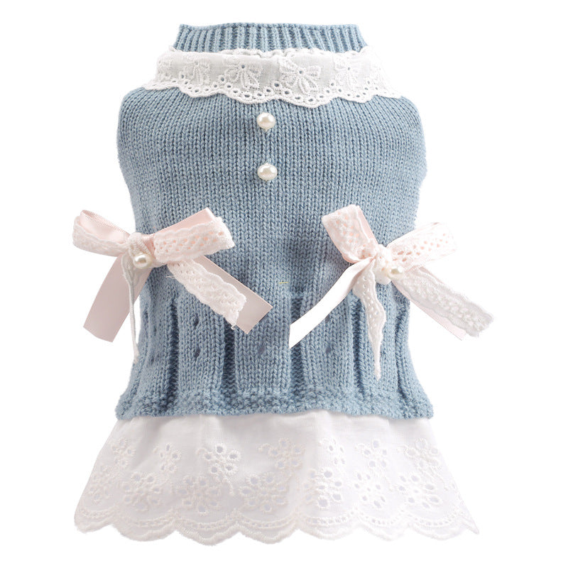 KFX-5653181 Princess Style Wool Skirt for Dogs in Acrylic Fiber - Comfortable and Stylish Dog Apparel