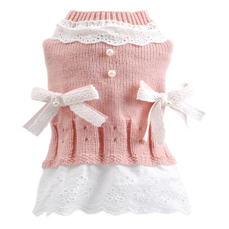 KFX-5653181 Princess Style Wool Skirt for Dogs in Acrylic Fiber - Comfortable and Stylish Dog Apparel