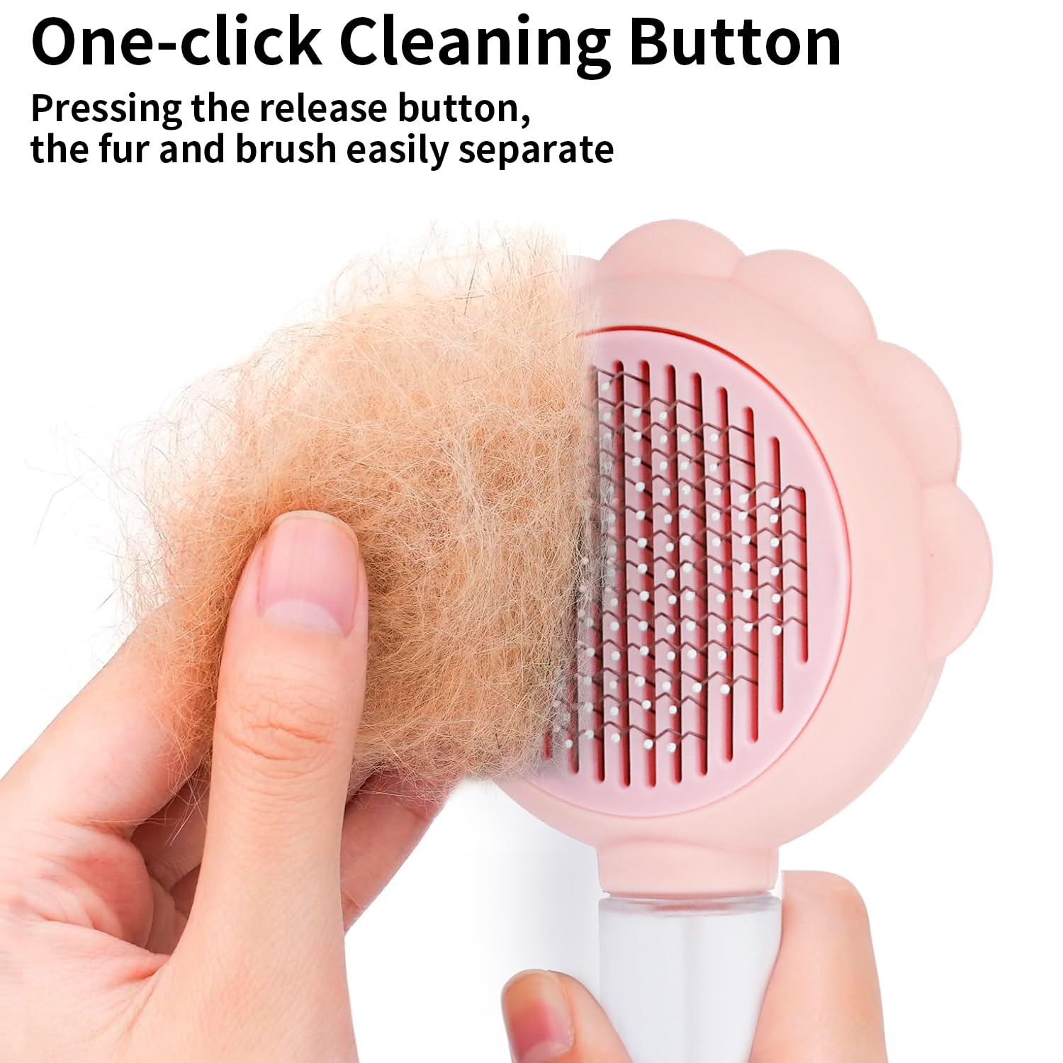KFX-5655869 Self-Cleaning 3-in-1 Cat Brush with Spray Function for Shedding and Grooming