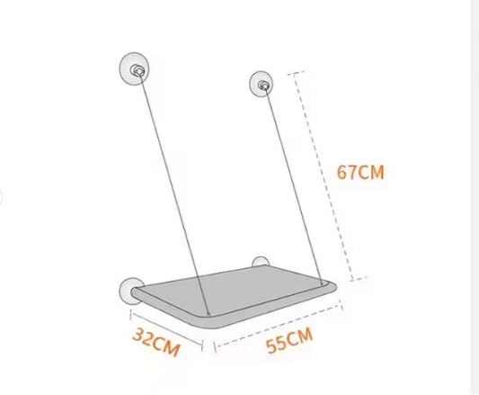 KFX-5657021 Washable Window-Mounted Cat Hammock Seat for Comfortable Lounging and Relaxation